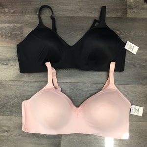(2) Auden Plus Lightly Lined Wirefree Bras